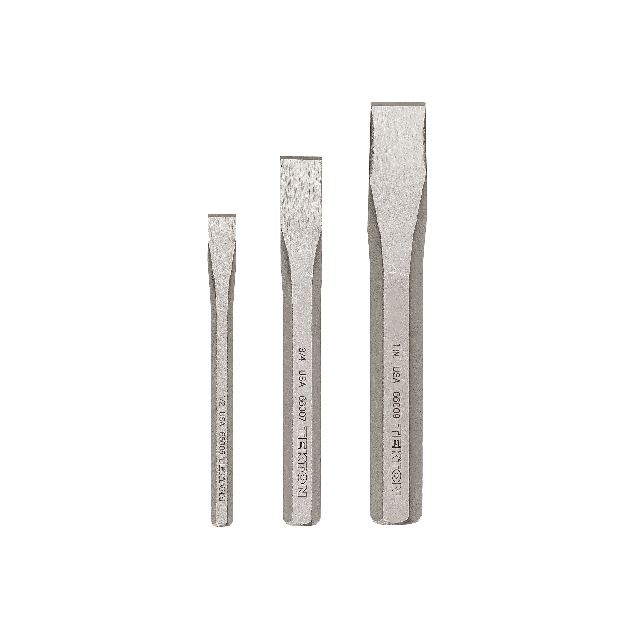 TEKTON Cold Chisel Set, 3-Piece (1/2, 3/4, 1 in.) | PNC91003
